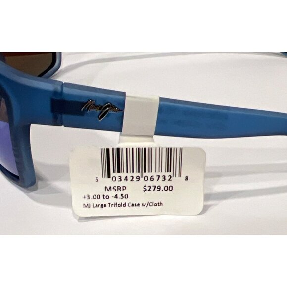 Maui Jim 839-03S Blue Hawaii Alenuihaha Blue Black Stripe Sunglasses - Picture 3 of 8